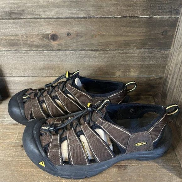 Mens Keen Newport H2 Brown‎ Outdoor Hiking Water Sandals Shoes Size 9 M GUC - Picture 2 of 6